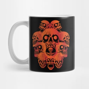 Spooky Skulls Wreath Funny Halloween Scary Trick or Treat Mug